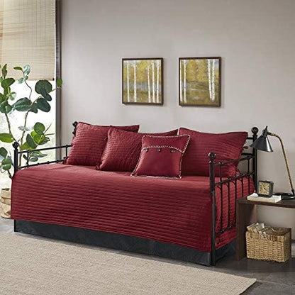 Madison Park Cabin Lodge Plaid Herringbone Daybed Cover Set, 6PC, 39"x75"
