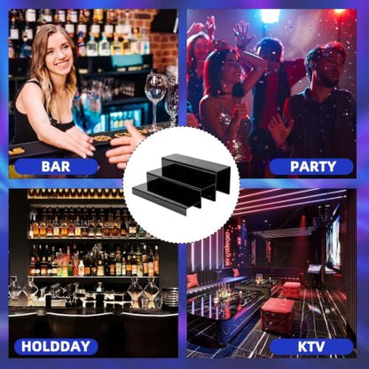 JUESHA 2 Pack Tiers Bar Shelves for Liquor Bottles
