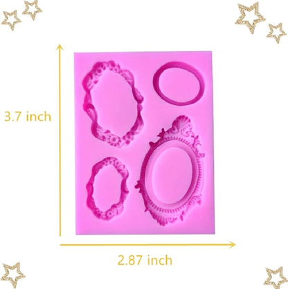 JeVenis Rose Flower Cake Frame Mold Cake Cupcake Decoration for Wedding Baby Bridal Shower