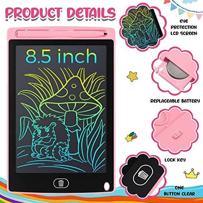 Zhehao 24 Pcs LCD Writing Tablet Kids Board, Classic Color, Round Style