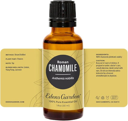 Edens Garden Chamomile- Roman Essential Oil, 100% Pure Therapeutic Grade (Undiluted Natural/Homeopathic Aromatherapy Scented Essential Oil Singles) 30 ml