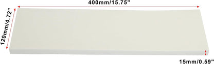 X AUTOHAUX 400x120x15mm 2pcs Car Garage Wall Guard Door Bumper Protector Anti Collision Waterproof White