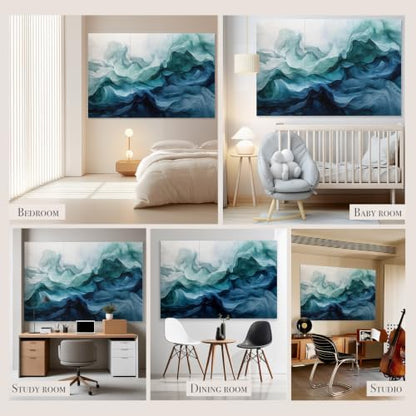 Soon Global Acoustic Wall Panels, Art Acoustic Panels, Aqua Dreams