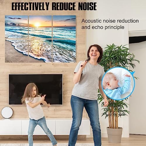 Acoustic Panels Beach Art, Sound Proofing Wall Panels, Noise Absorbing