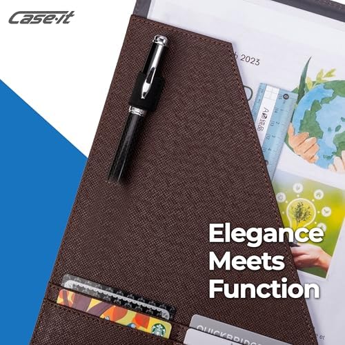 Case-it Business Padfolio | Letter Size | PAD-14 Brown