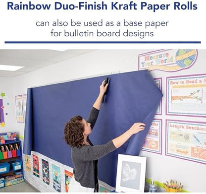 Rainbow Colored Kraft Duo-Finish Paper, Emerald, 36" x 100', 1 Roll