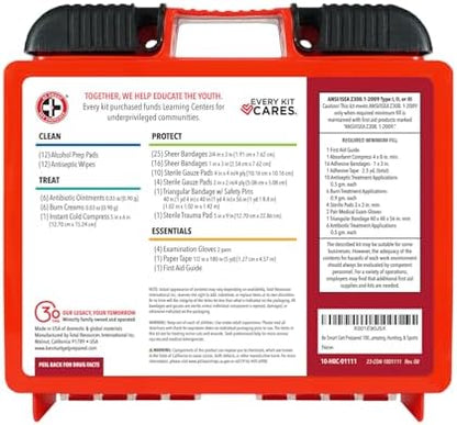 Be Smart Get Prepared OSHA/ANSI First Aid Kit - 10 Person
