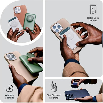 PopSockets iPhone 14 Plus Phone Case with MagSafe- Clear