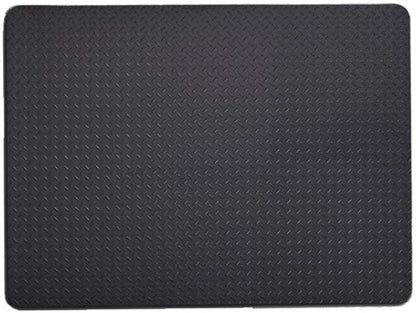 RESILIA X-Large Under Grill Mat – Heavy Duty, Reusable Outdoor Floor Protector Mats for Deck, Patio, & Garage – 57 Inch x 47 Inch, Black Diamond Plate, Made in the USA