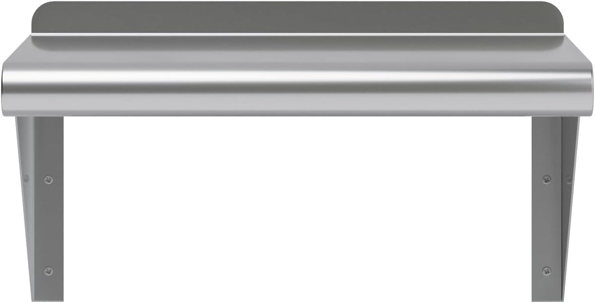 AmGood 10" X 16" Stainless Steel Wall Shelf | Metal Shelving | Garage, Laundry, Storage, Utility Room | Restaurant, Commercial Kitchen | NSF