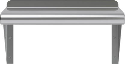 AmGood 10" X 16" Stainless Steel Wall Shelf | Metal Shelving | Garage, Laundry, Storage, Utility Room | Restaurant, Commercial Kitchen | NSF