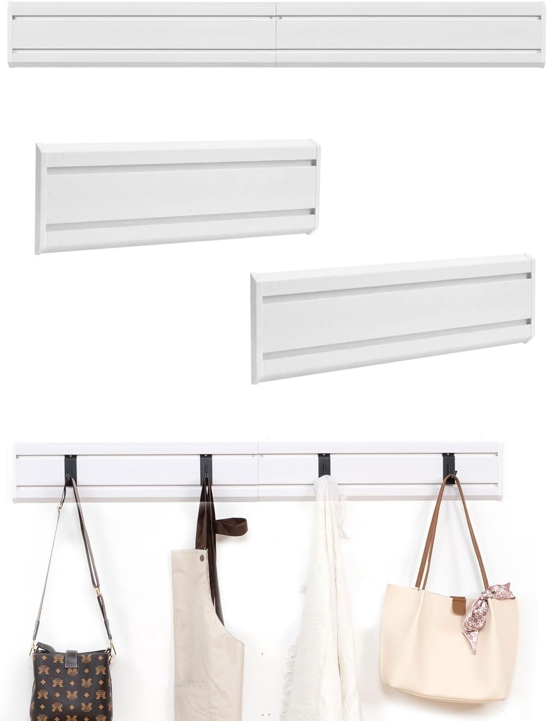 Garage Tool Organizer Wall Mount Slat Wall Paneling Yard Tool Storage for Garage, Bike Storage Rack