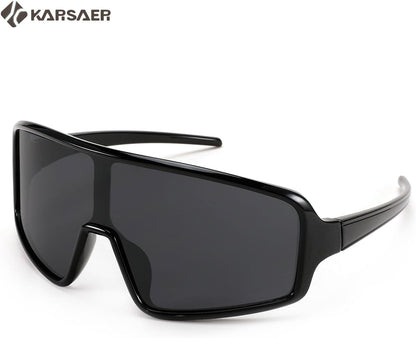 Karsaer Vision Sports Sunglasses Cycling Glasses Baseball Softball Sunglasses Unisex for Adult Youth Kids Boys Girls 8-16