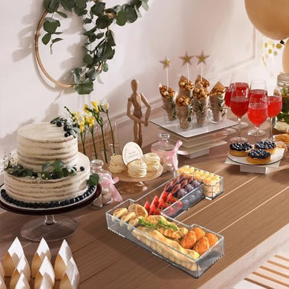 13.8" Acrylic Letter Charcuterie Tray,Fillable Alphabet Box (Letter L)