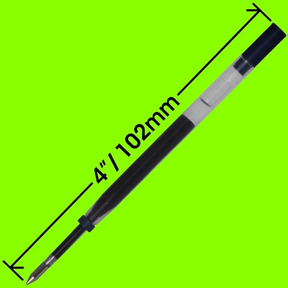 Replacement for Cross Slim 8910-1 - Gel Rolling Ball Pen Refill - 6 Black