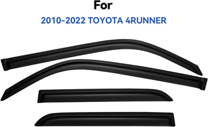 Window Visors Rain Guards for 2010-2024 Toyota 4Runner, Out-Channel Window Vent Wind Deflectors Visors Shades for 10-24 4 Runner