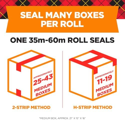Scotch Long Lasting Shipping and Storage Tape with Dispenser, 1.88 in. X 54.6 Yd., 4 -Pack