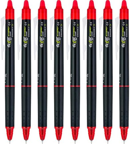 PILOT FriXion Synergy Clicker Erasable, Pack of 8, Red