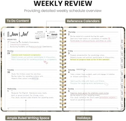 ZOTIA Planner 2026-2027 Jul 2026-Jun 2027 Academic Monthly & Weekly Planner