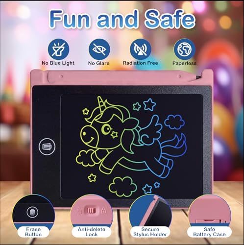 Playtapus Mini LCD Writing Tablet for Kids, 6 Pack – 4.5" Reusable Doodle Boards, Non-Candy Party Favors, Goodie Bag Fillers, Classroom Prizes, Screen-Free Travel Toys for Boys & Girls Ages 3-8