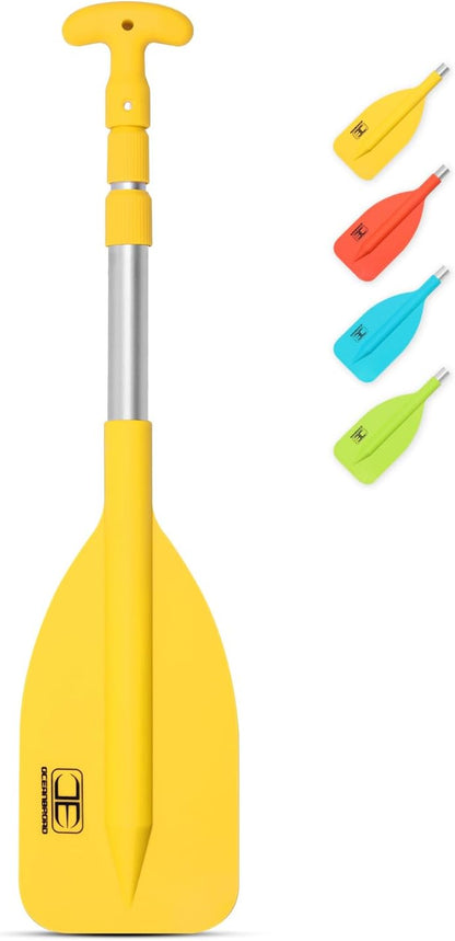 OCEANBROAD Telescoping Emergency Paddle 21''-42''（Assembling Required）/26''-54'' Aluminium Shaft for Kayaking Boating Canoeing River Tubing