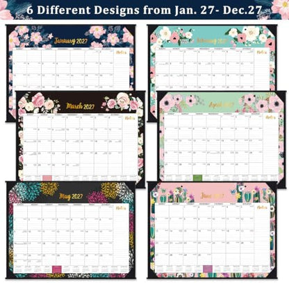 2027 Desk Calendar - JAN 2027 - DEC 2027, 12 Month Large Desk Calendar 2027