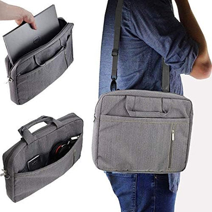 Navitech Grey Premium Messenger Bag - Compatible With IGERESS Newest 8.5-inch LCD Writing Tablet