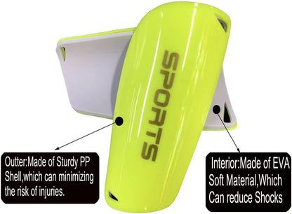 Soccer Shin Guards for Kid Youth Teen Adult - Shin Guards Sleeves with Inserted Pocket Cushion Protection Reduce Shocks and Injuries for TeamSports