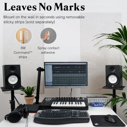 Acoustic Panels, 2 Pack, Large, 46" x 23", Pure White