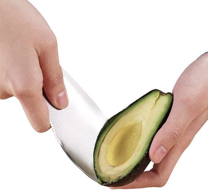 Avocado Slicer, Multifunction 3 in 1 Avocado Cutter, Premium Stainless Steel Slice, Pit and Scoop Avocados Safely and with Ease, Perfect for Avocado Toast and Guacamole