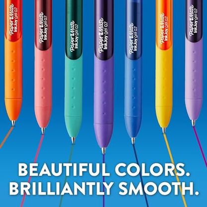 Paper Mate InkJoy Gel Pens, Medium Point (0.7mm), Assorted Colors, 60 Count - Back to School Supplies, Teacher Essentials, Journaling, Writing, Note-Taking, Pack of 3