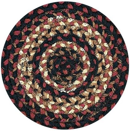 Homespice Prescott Braided Trivets Ideal as Pot Holders, Round 8" Set of 6