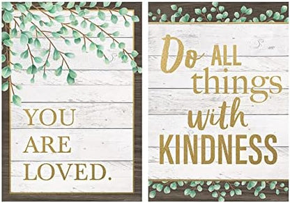 Teacher Created Resources Eucalyptus Posters, 13-3/8" x 19", Set of 4