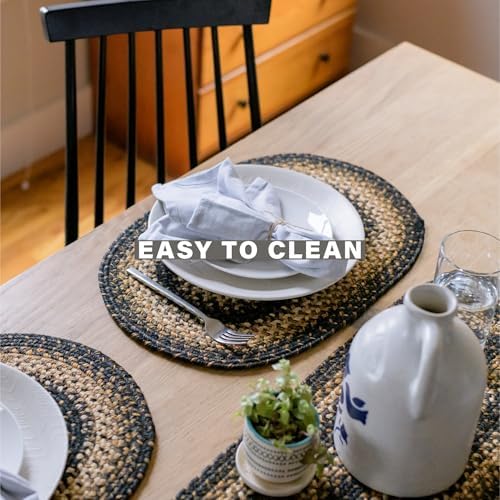 Homespice Kilimanjaro Braided Table Runner for Primitive Decor, Rect 11x36