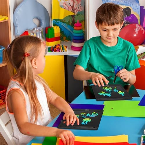 Zhehao 20 Pack 8.5 Inch LCD Writing Tablet Drawing Board,Black,Cute