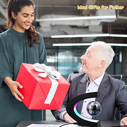 Magnetic Levitating Globe with LED Light | Cool Tech Gift for Men Father
