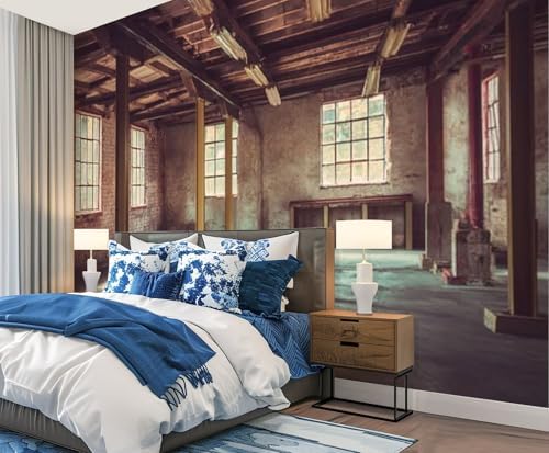Wall Mural Peel and Stick Empty Office Area Large Wallpaper Self Adhesive Contact Paper Removable 3D Wall Sticker for Living Room Bedroom 94"x132"