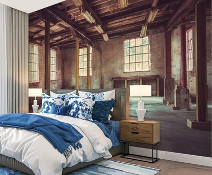 Wall Mural Peel and Stick Empty Office Area Large Wallpaper Self Adhesive Contact Paper Removable 3D Wall Sticker for Living Room Bedroom 94"x132"