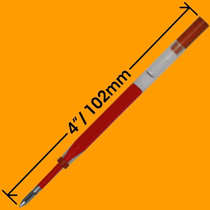 Replacement for Cross Slim 8910, Gel Roller Refill, 2Black+2Blue+Red+Purple