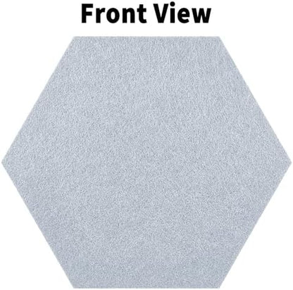 Hexagon Felt Bulletin Cork Board Tiles Peel and Stick, 10 Pack