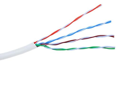 VIVO 500ft Bulk Cat6 Wire, CCA Ethernet Cable, 23 AWG, UTP Pull Box, LAN Network, White, CABLE-V006W
