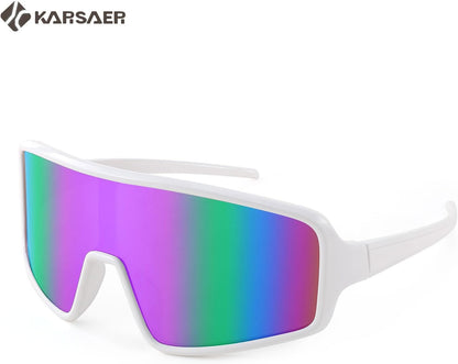 Karsaer Vision Sports Sunglasses Cycling Glasses Baseball Softball Sunglasses Unisex for Adult Youth Kids Boys Girls 8-16