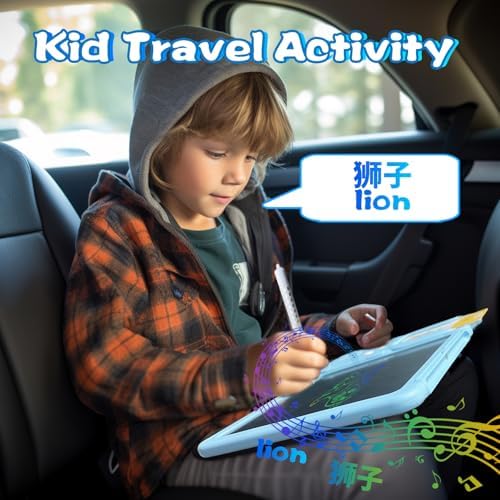 Talking Flash Cards with Writing Tablet - Chinese English, Blue