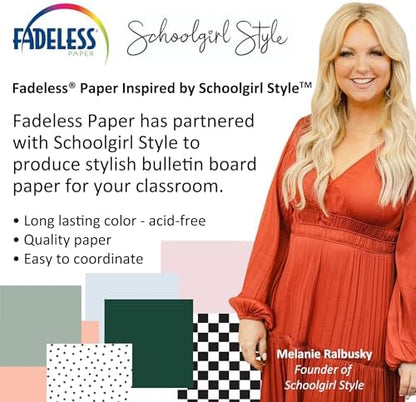 Fadeless Schoolgirl Style Bulletin Board Paper, Fade Resistant