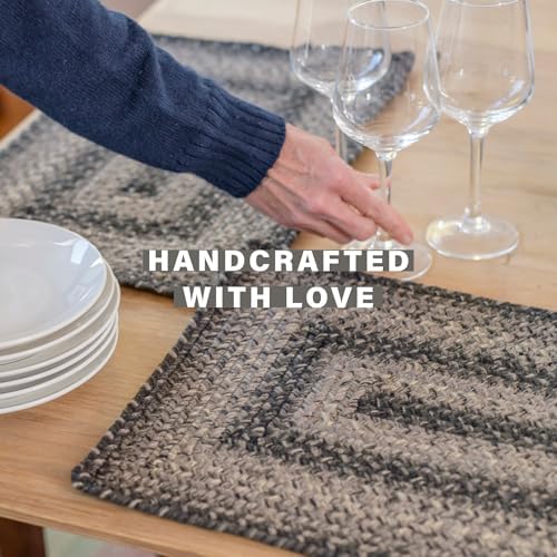 Homespice Flint Hill Jute Braided Placemats, Rect 13x19 Set of 4