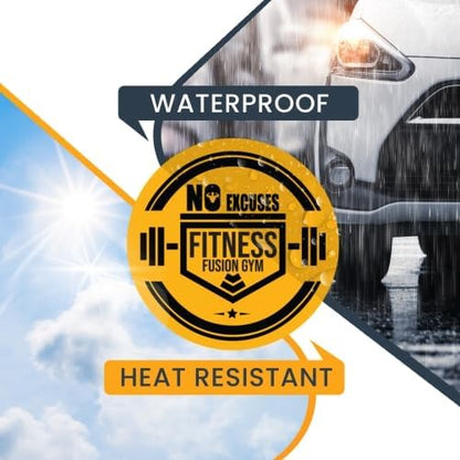 Magnet Me Up Customizable 30 Mil Round Magnet- 6”, Weatherproof Car Magnet for Businesses, Sports Teams, Fundraiser, Personal Expression- Custom Text & Logo- Strong Magnetic Vinyl for Vehicles
