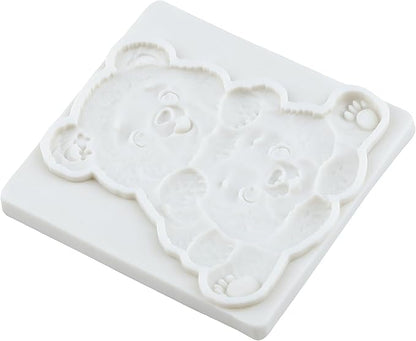 Bear Silicone Fondant Molds Bear Chocolate Candy Mold For Teddy Bears Cake Decoration Wedding Birthday Party Cupcake Topper Polymer Clay Gum Paste Set of 4