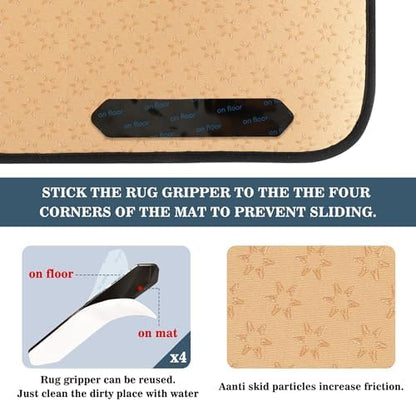 Aslsiy Highland Cow Rose Heart (2) Kitchen Rug Kitchen Mats Valentines Floor Comfort Welcome Washable Non Slip Area Rug for Home Decor 39" X 20"