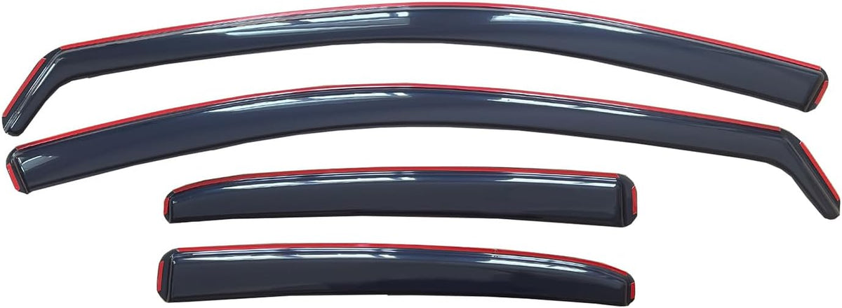 inchannel Window Visor Deflector Compatible with Toyota Camry Sedan 2018-2024 Sun/Rain Guards Outside Mount Smoke 4pcs