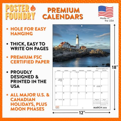 Samoyed Calendar 2027 Monthly Wall Calender 12 Month